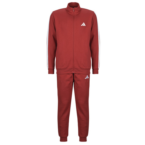 textil Herr Sportoverall adidas Sportswear Basic 3-Stripes Fleece Track Suit Röd