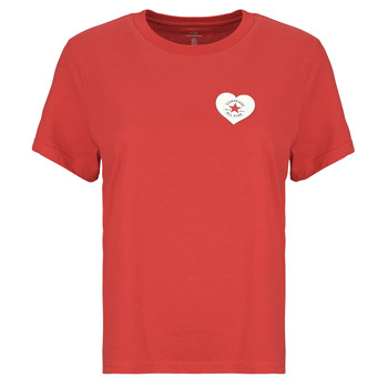 textil Dam T-shirts Converse VALENTINES LOVE CHUCKS STANDARD FIT TEE Röd