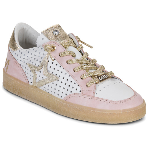 Skor Dam Sneakers Cetti C-1400-SRA-V26-SIOUX-ROSE-BLANCO Vit / Rosa