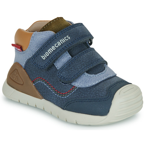 Skor Pojkar Höga sneakers Biomecanics BIOGATEO CASUAL Marin / Brun