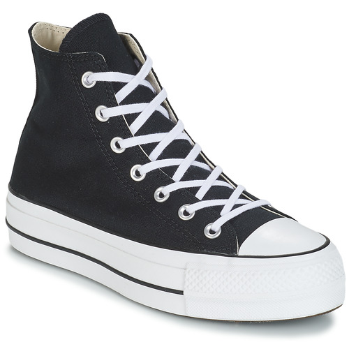 Skor Dam Höga sneakers Converse CHUCK TAYLOR ALL STAR LIFT CANVAS HI Svart