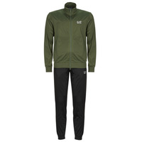 Oblačila Moški Trenirka komplet Emporio Armani EA7 TRAIN CORE ID M T-SUIT T-TOP FZ CH PL CC Črna / Kaki