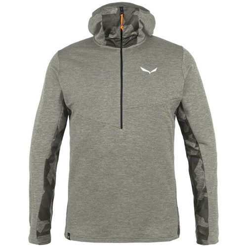 Oblačila Moški Puloverji s kapuco Salewa Boe Merino Halfzip Siva