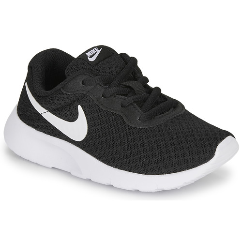 Buty Dziecko Trampki niskie Nike TANJUN PS Czarny / Biały