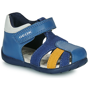 Buty Chłopiec Płaskie sandały  Geox B ELTHAN BOY Niebieski / Żółty