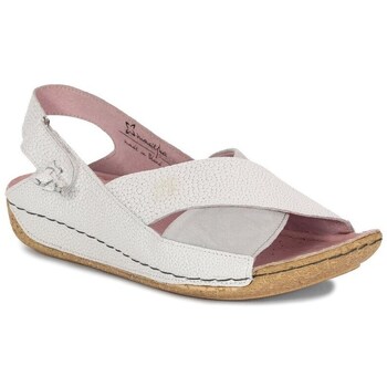 Buty Damskie Sandały na koturnie Maciejka 0099456005 Białe, Różowe, Brązowe