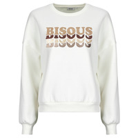 tekstylia Damskie Bluzy Only ONLADELE L/S O-NECK Biały