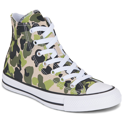 Buty Chłopiec Trampki wysokie Converse Chuck Taylor All Star Kaki / Czarny / Beżowy