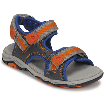 Sapatos Rapaz Sandálias desportivas Kickers KIWI Azul / Laranja
