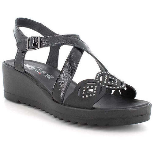 Sapatos Mulher Sandálias de cunha Enval  Preto
