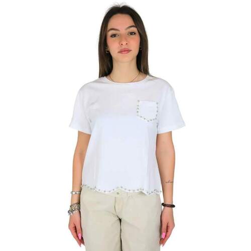 Textil Mulher T-shirts e Pólos Take Two DKE9007 Branco