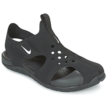 Sapatos Criança chinelos Nike SUNRAY PROTECT 2 CADET Preto / Branco