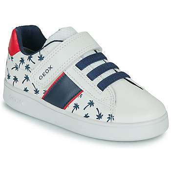 Pantofi Copii Pantofi sport Casual Geox B ECLYPER BOY Alb / Albastru / Roșu