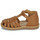 Pantofi Fete Sandale plate Pom d'Api POPPY PITTI Camel