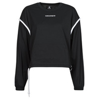 Îmbracaminte Femei Hanorace Converse LONG SLEEVE JERSEY CREW Negru