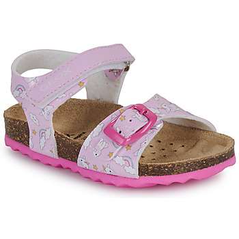 Pantofi Fete Sandale plate Geox B SANDAL CHALKI GIRL Roz
