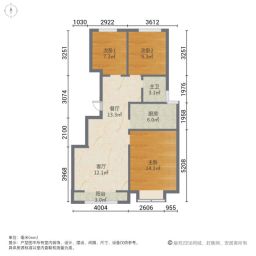 天悦风华3室2厅95㎡160万二手房图片