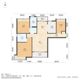 华发峰景湾3室2厅97.93㎡320万二手房图片