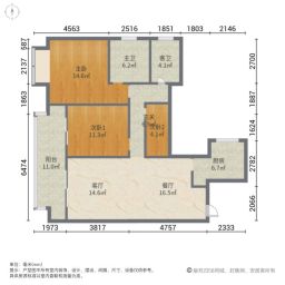 苏州湾天铂4室2厅129㎡275万二手房图片