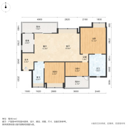 北大资源燕楠国际(2期云锦)3室2厅106.71㎡163万二手房图片