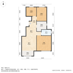 雅居乐御宾府3室1厅89㎡155万二手房图片