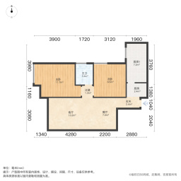 长江鑫都B区2室2厅88.08㎡63.5万二手房图片