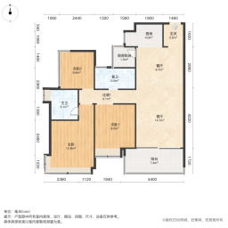 华发城建四季半岛钻石湾3室2厅97.97㎡230万二手房图片