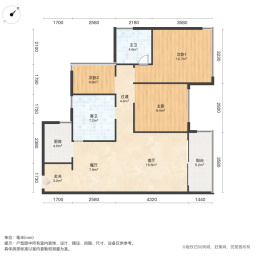 华发四季峰景一期3室2厅88.96㎡198万二手房图片