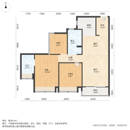 华发琴澳新城四季峰景四期3室2厅89.83㎡220万二手房图片