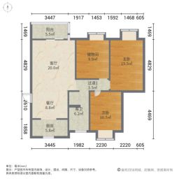 凯乐桂园3室2厅121.16㎡268万二手房图片