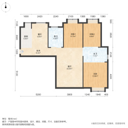 保利香槟国际3室2厅114㎡270万二手房图片