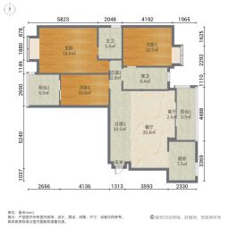 东方玉龙居3室2厅135.49㎡105万二手房图片