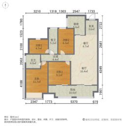 翡翠公馆4室2厅127㎡115万二手房图片