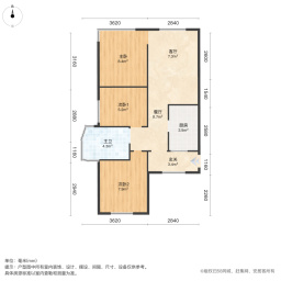 鸿坤原乡小镇3室2厅90㎡30万二手房图片