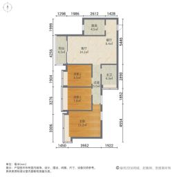 华发城建未来荟3室2厅89.18㎡166万二手房图片