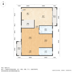 花样年锦绣城(B区)3室2厅106.74㎡82万二手房图片