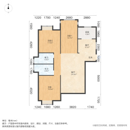 金辉淮安半岛泊郡3室2厅118㎡248万二手房图片