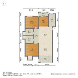 中建东湖锦城3室2厅114.46㎡165万二手房图片