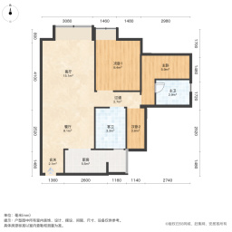 首创娇子1号3室2厅95㎡180万二手房图片