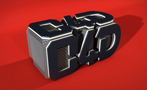 C4D-立体层岩字