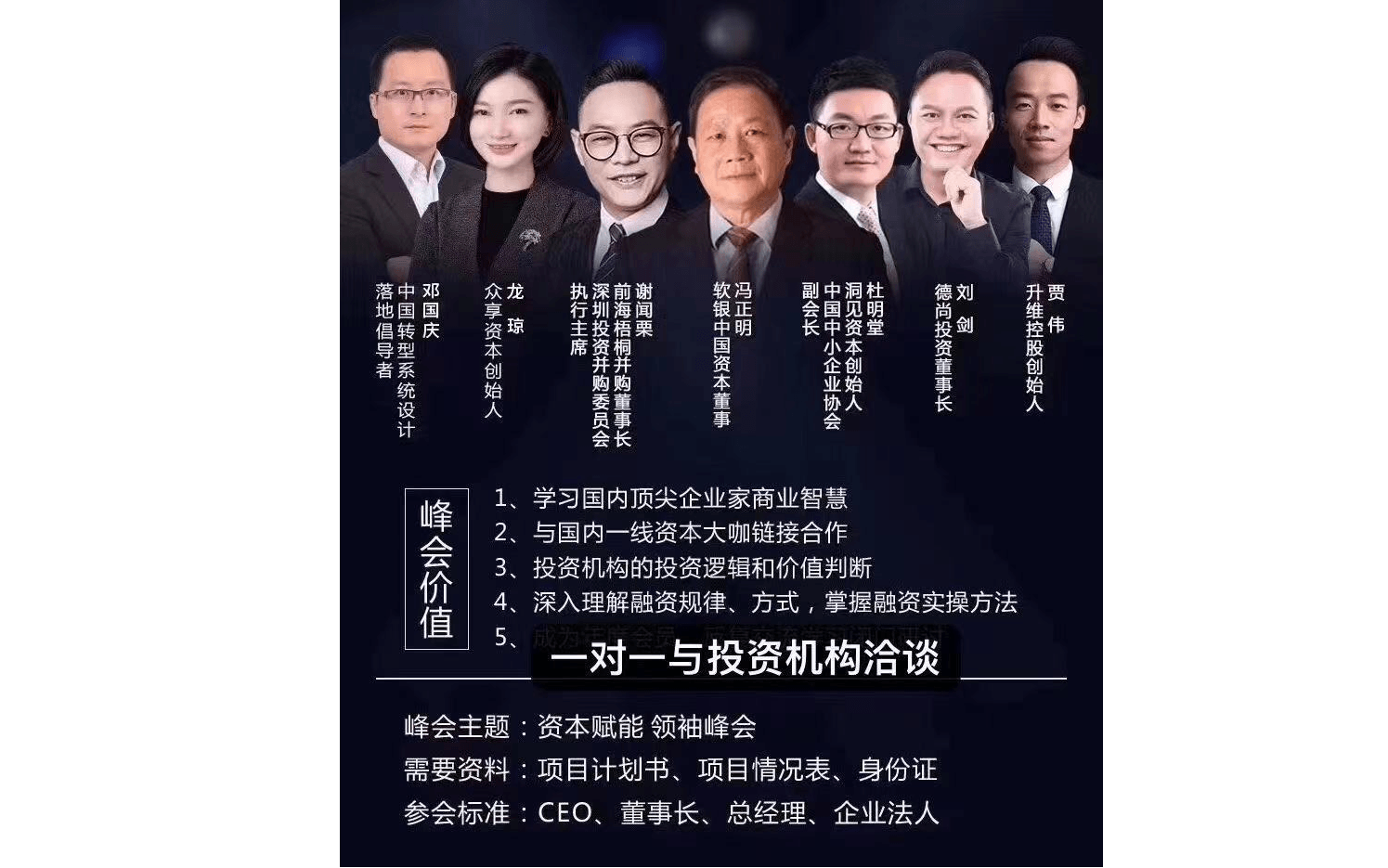 中国中小企业转型升级与资本领袖峰会