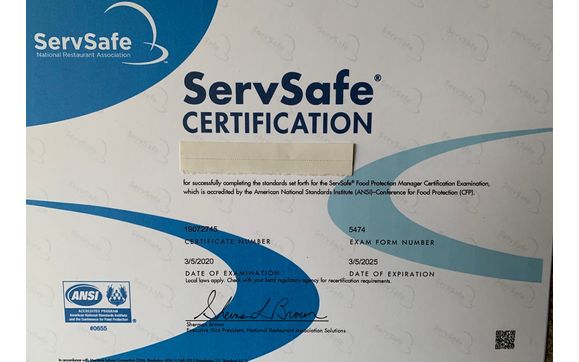 Servsafe Food Manager Certification