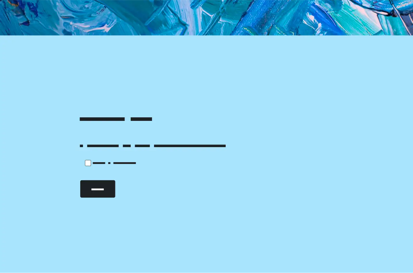 Question de sondage sur fond bleu