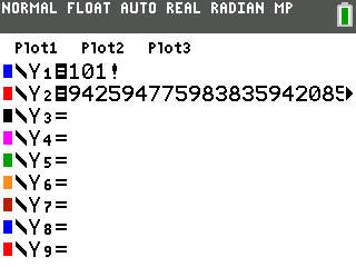 Factorial example