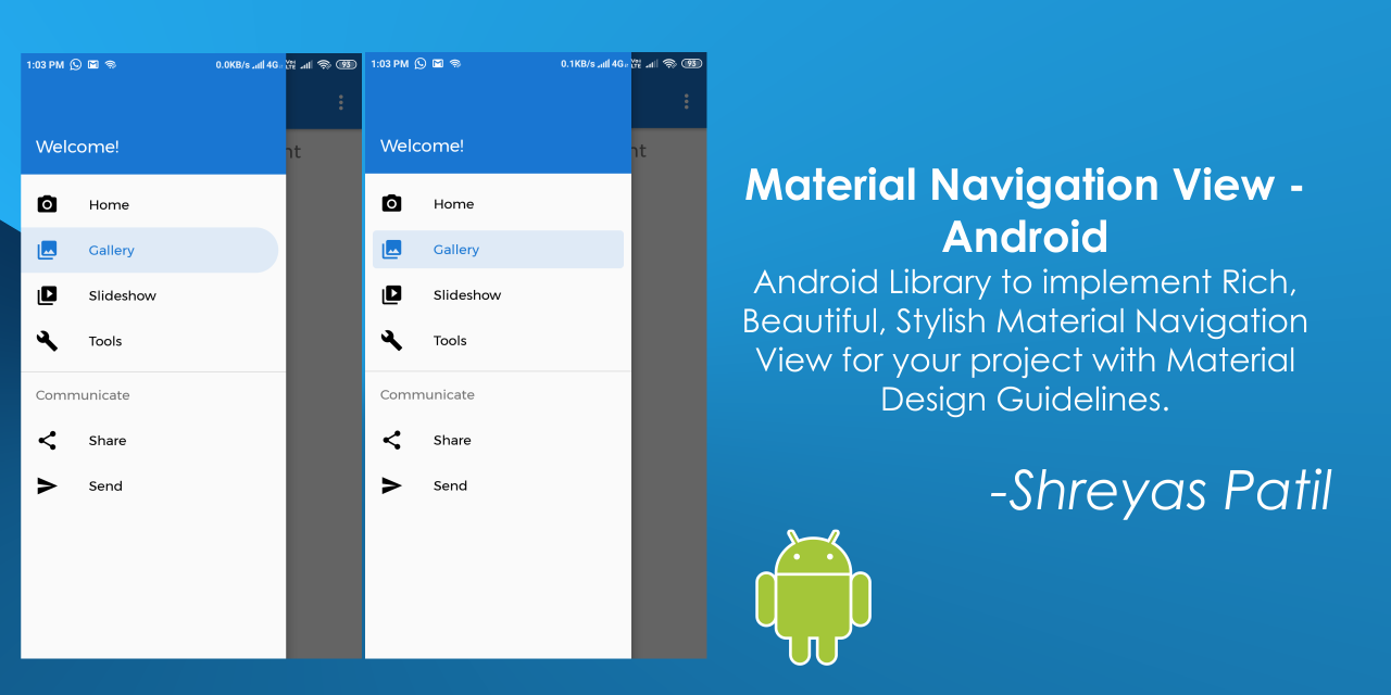 MaterialNavigationView-Android