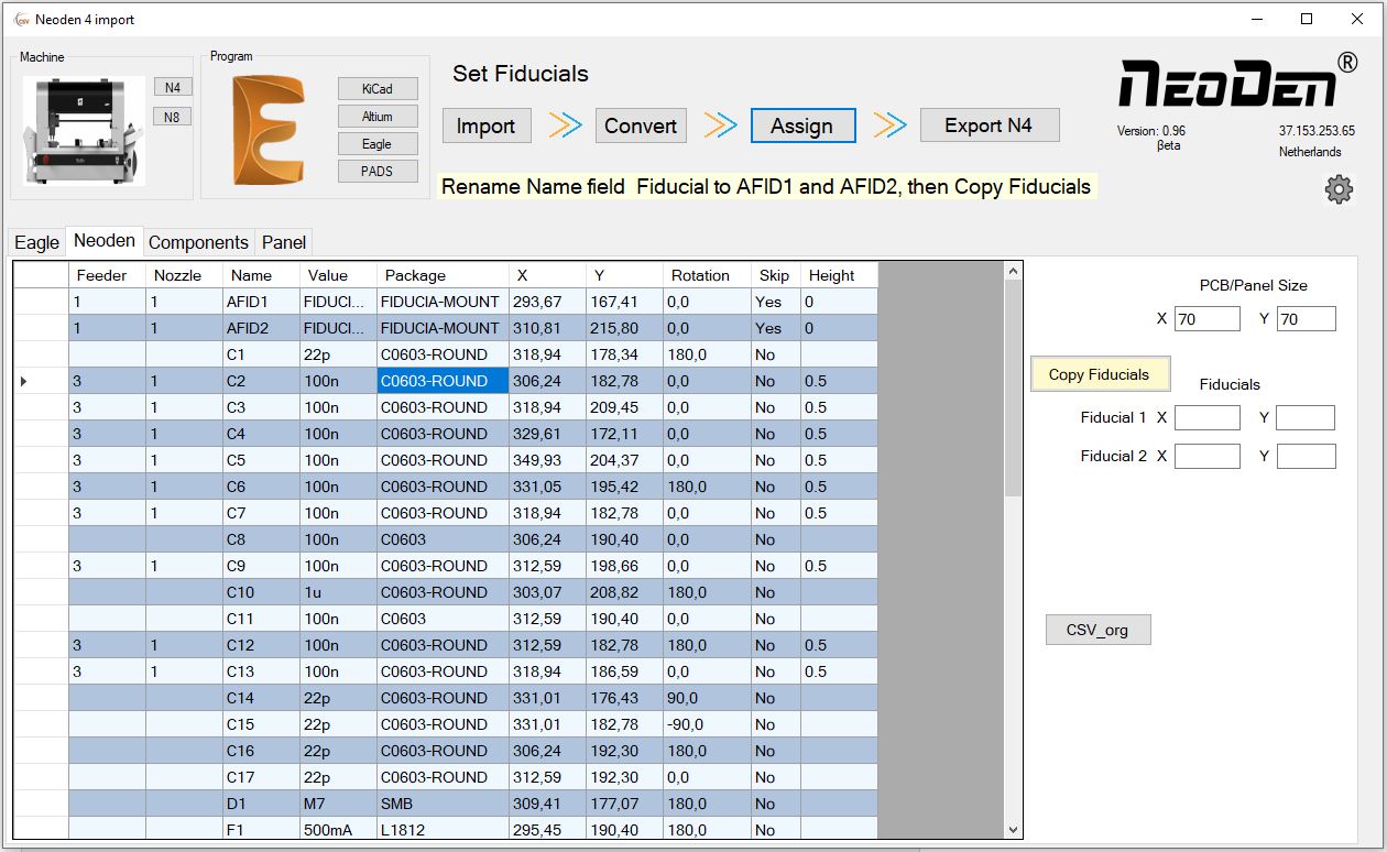 CSV-to-Neoden4