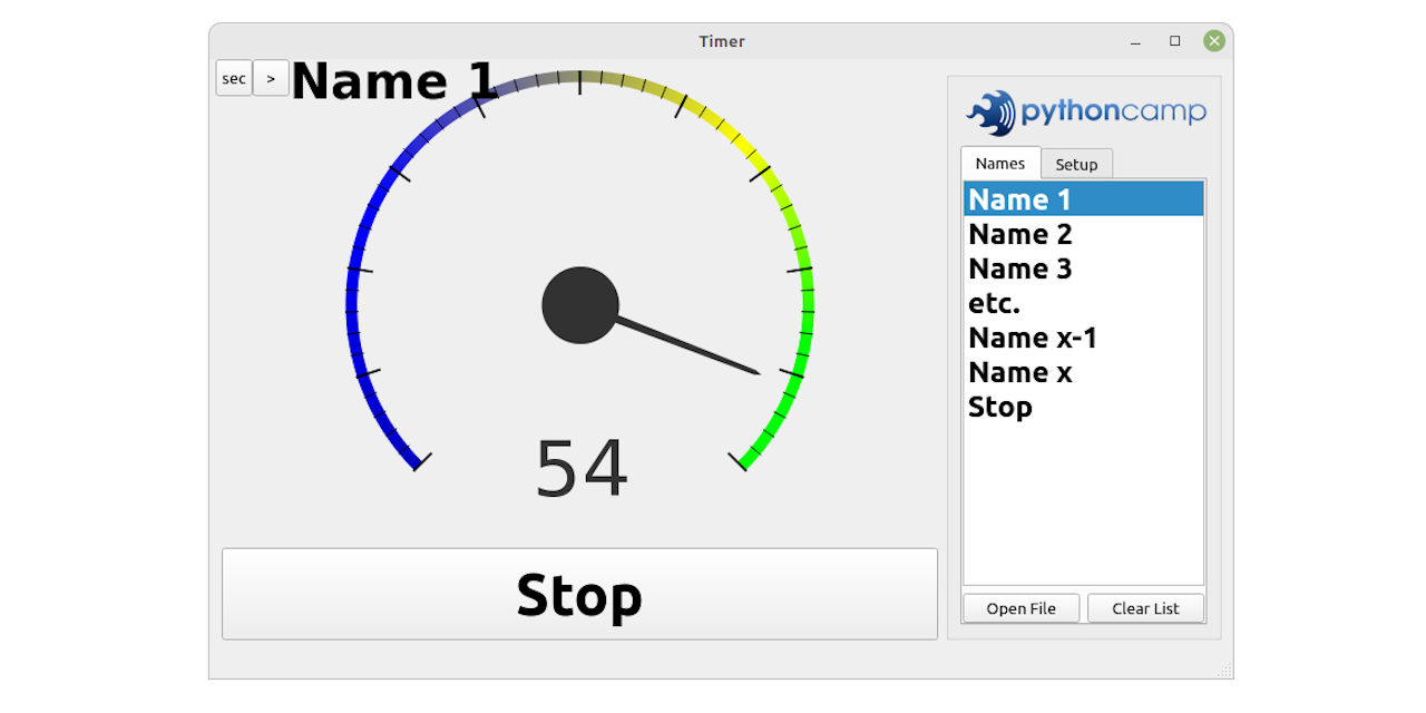 Analog_PyQt_Timer