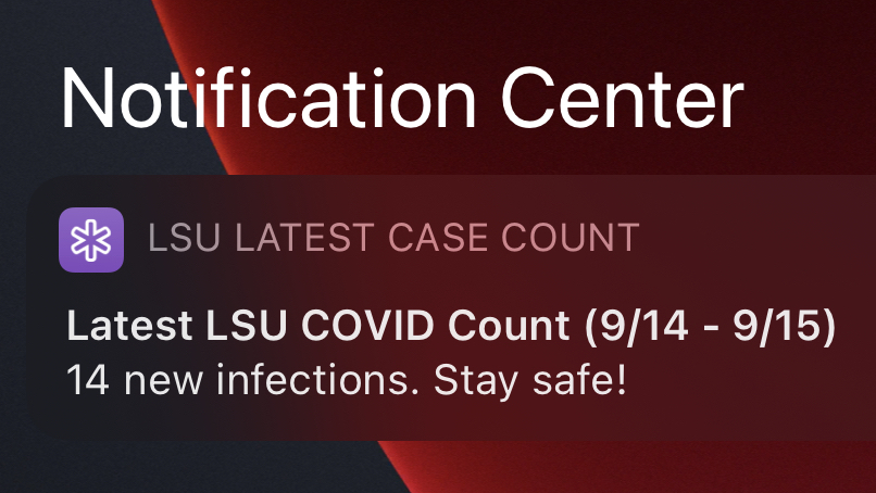 LSU-COVID-19-Count-Notification