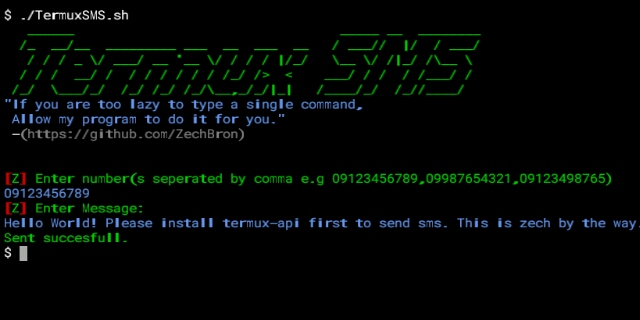 Termux-SMS