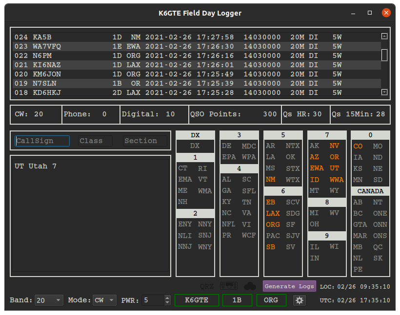 FieldDayLogger